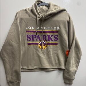 WNBA Women’s Los Angeles Sparks CroppedHoodie Medium
